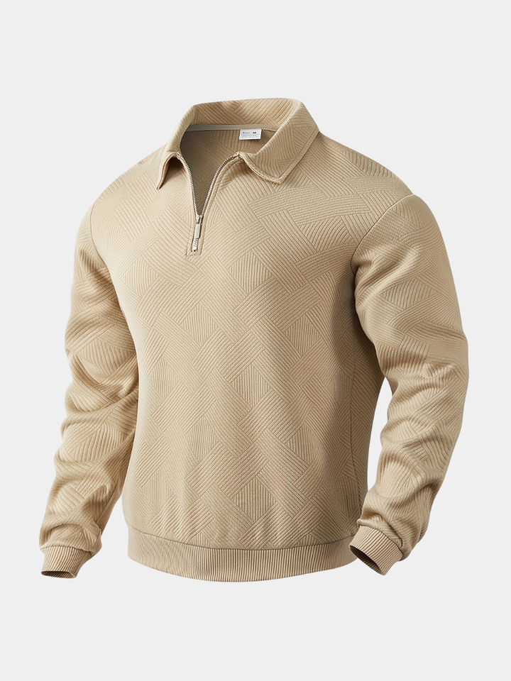 Men's Geometric Knit PUllover