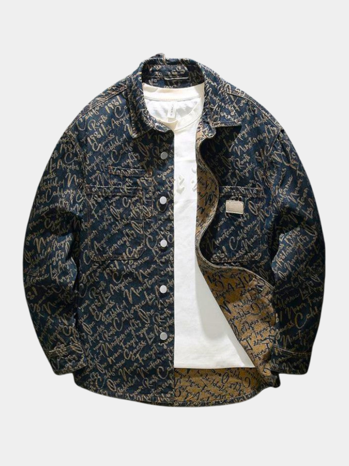 Men's Embroidered Denim Jacket