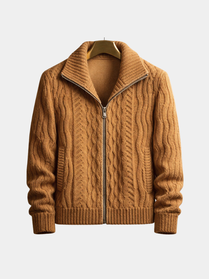 Men's Classic Zippered Cardigan