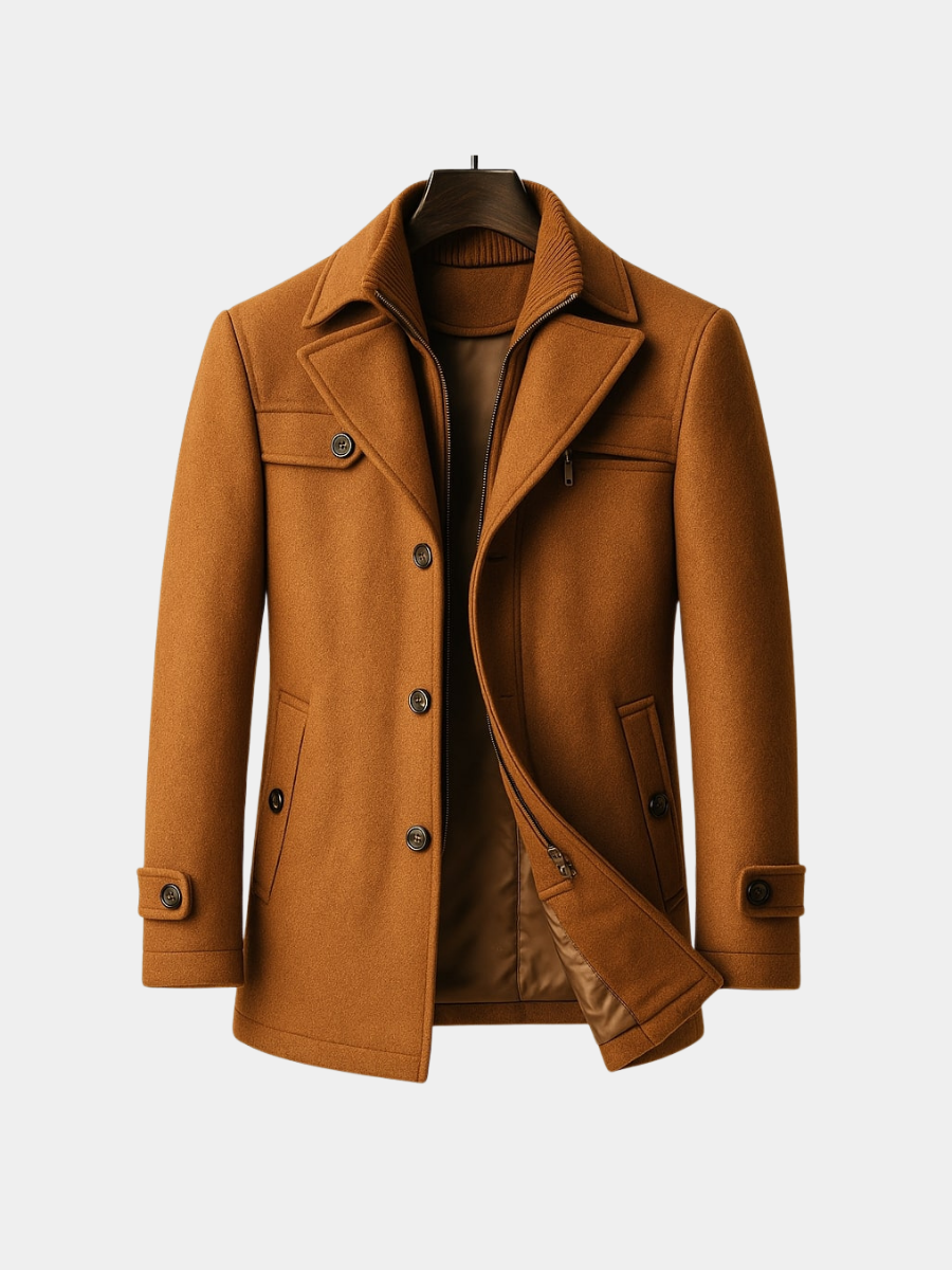 Men's Long Wool Coat