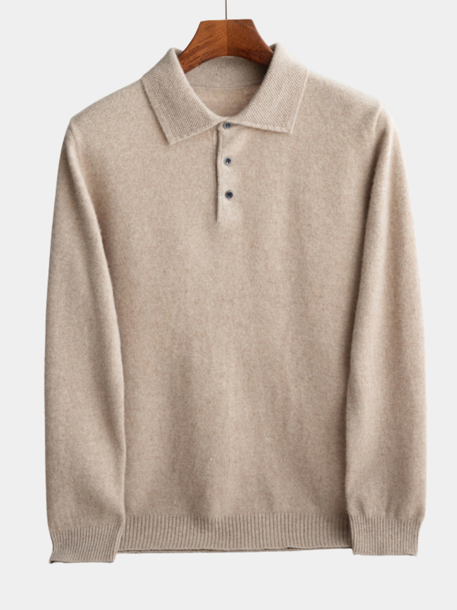 CLASSIC MEN'S POLO SWEATER (premium wool)