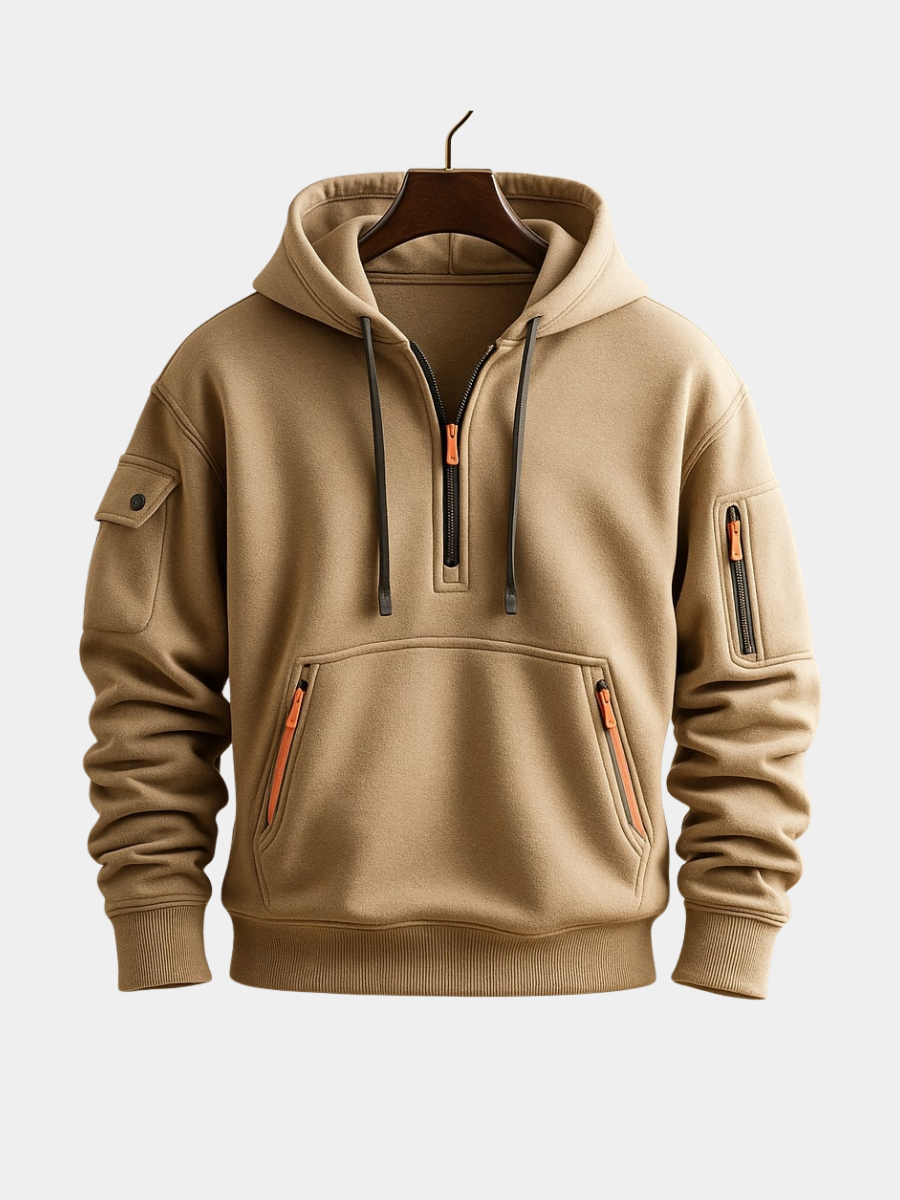 Men's Half-Zip Fleece Hoodie