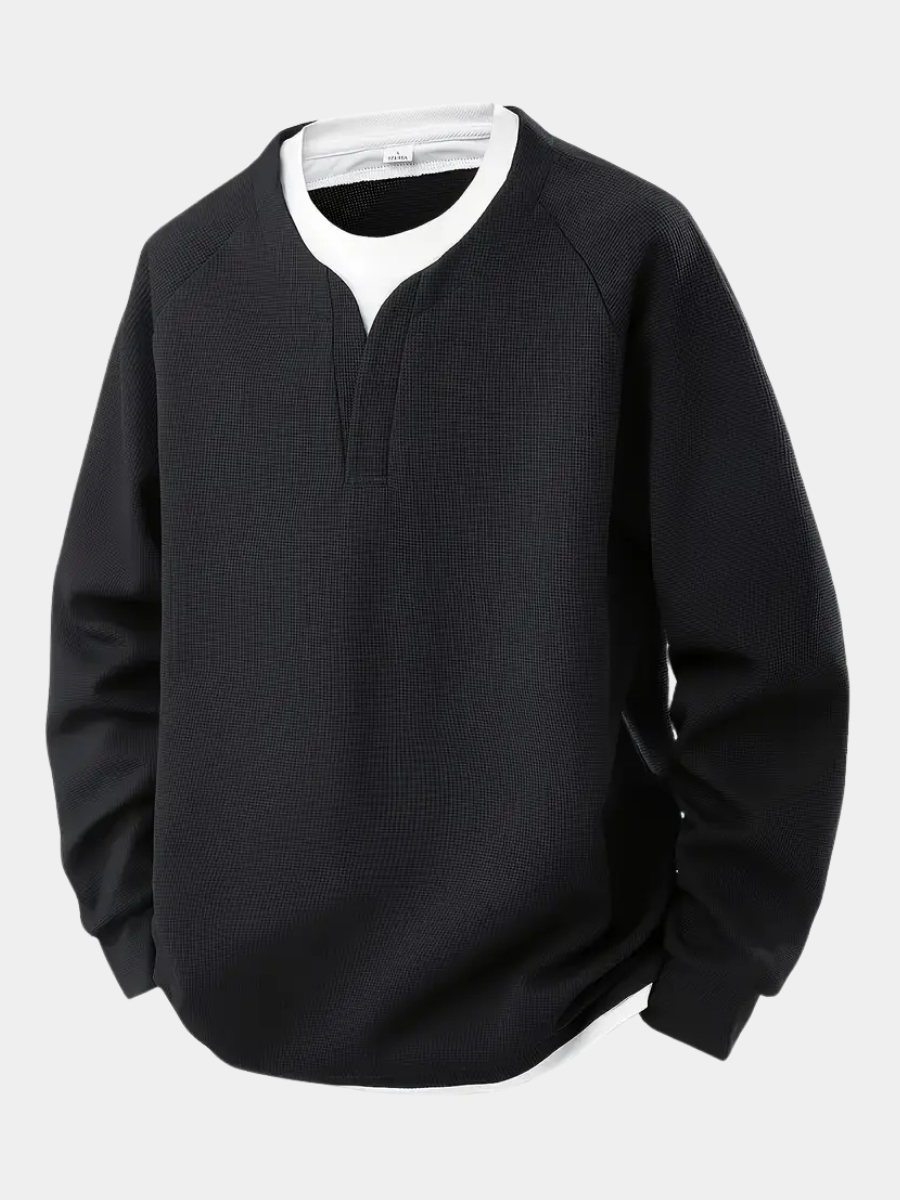 Men'S Layered Long Sleeve Shirt