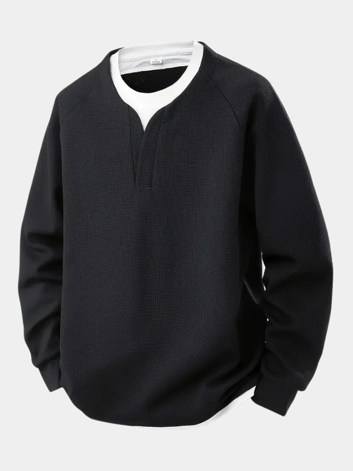 Men'S Layered Long Sleeve Shirt