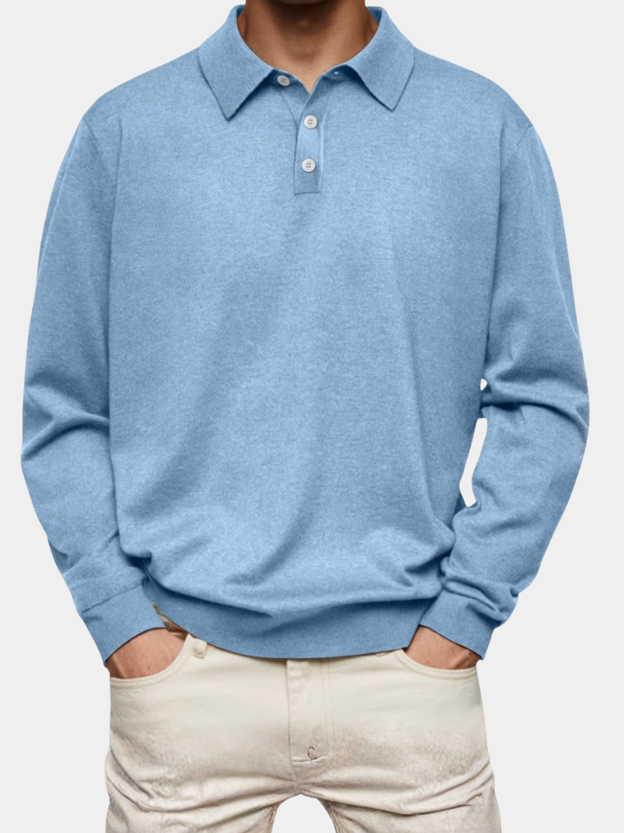 Men's Long Sleeve Polo Shirt