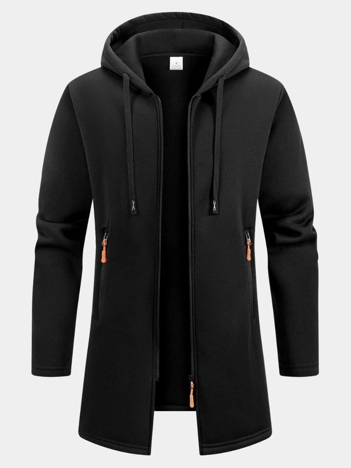 Elegant Men'S Hooded Jacket