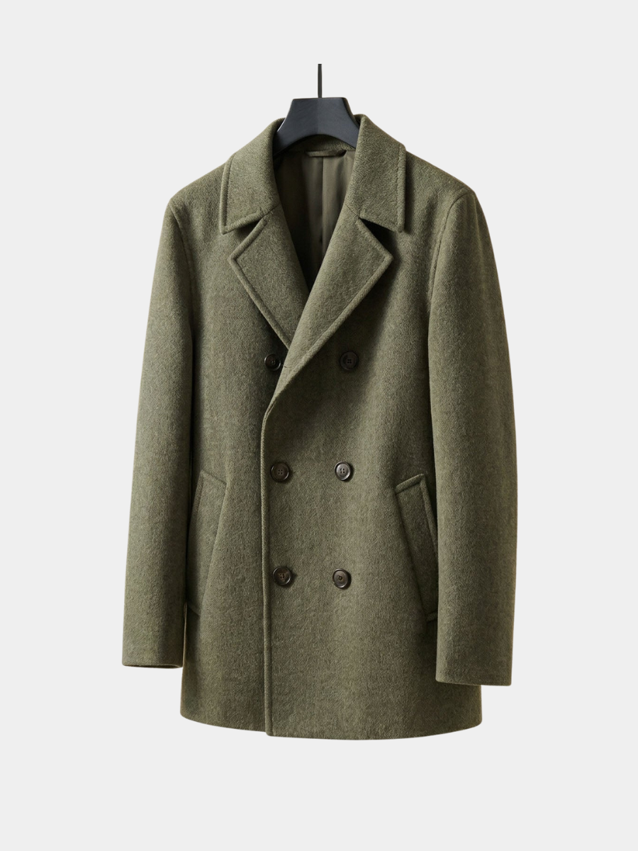 Men's Structured Wool Coat