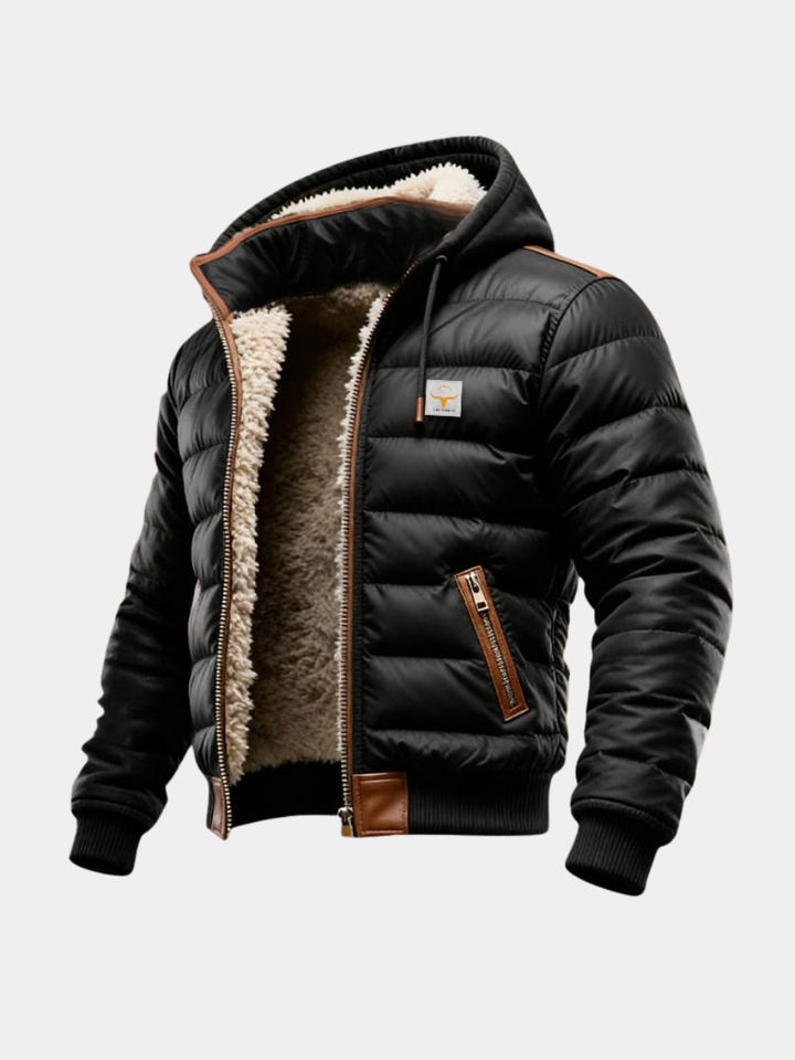 Men's Elegant Sherpa Quilted Jacket