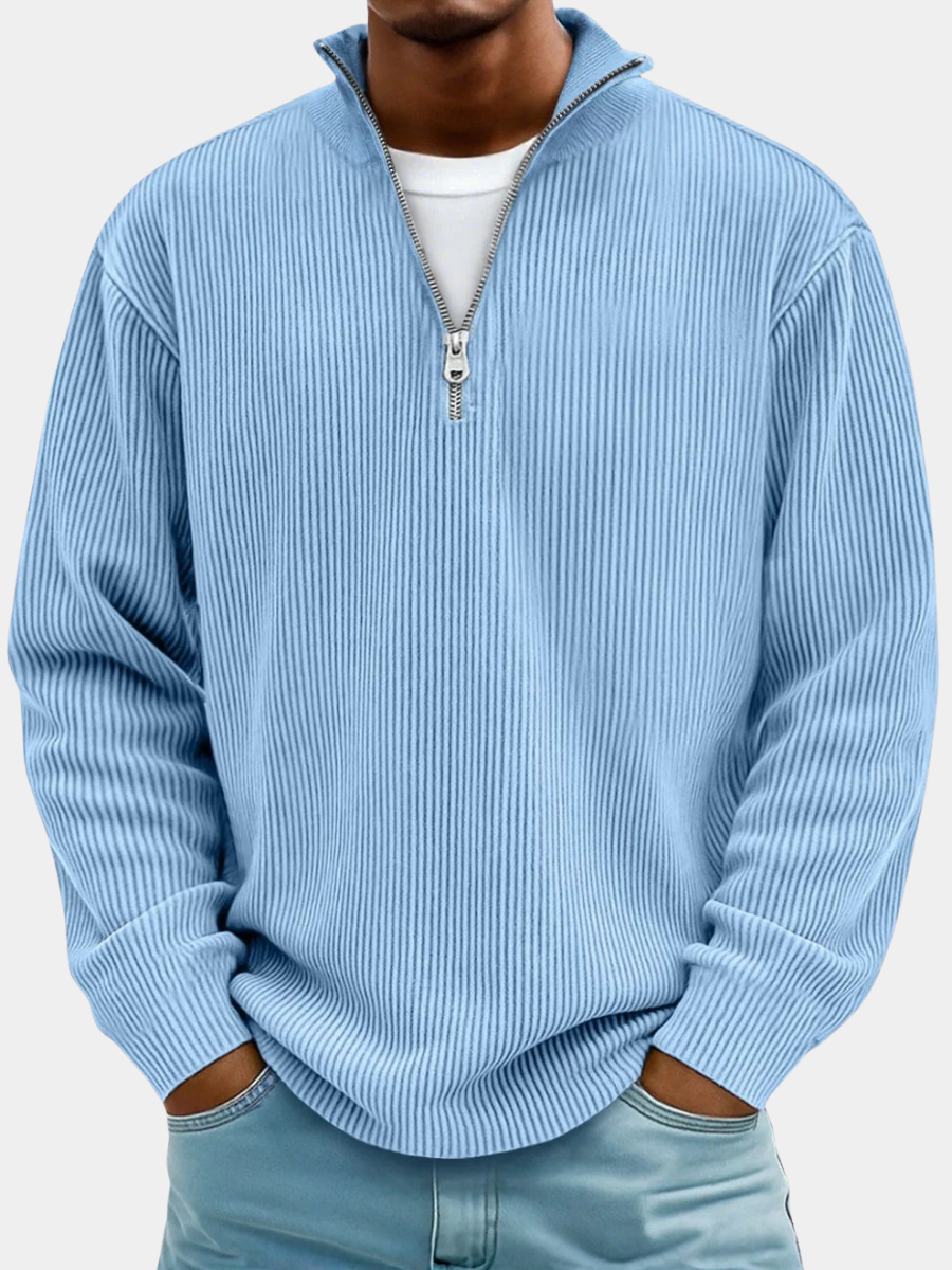 Trendy Zip Sweater