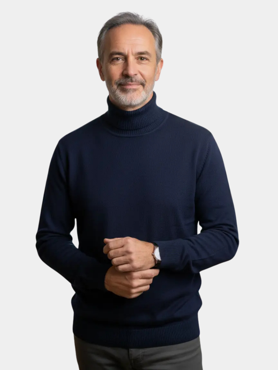 Men's Long Sleeve Turtleneck PUllover