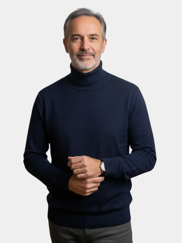 Men's Long Sleeve Turtleneck PUllover