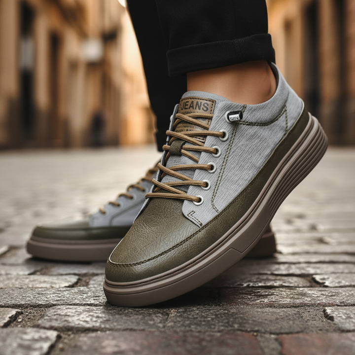 Men'S Leather Sneakers
