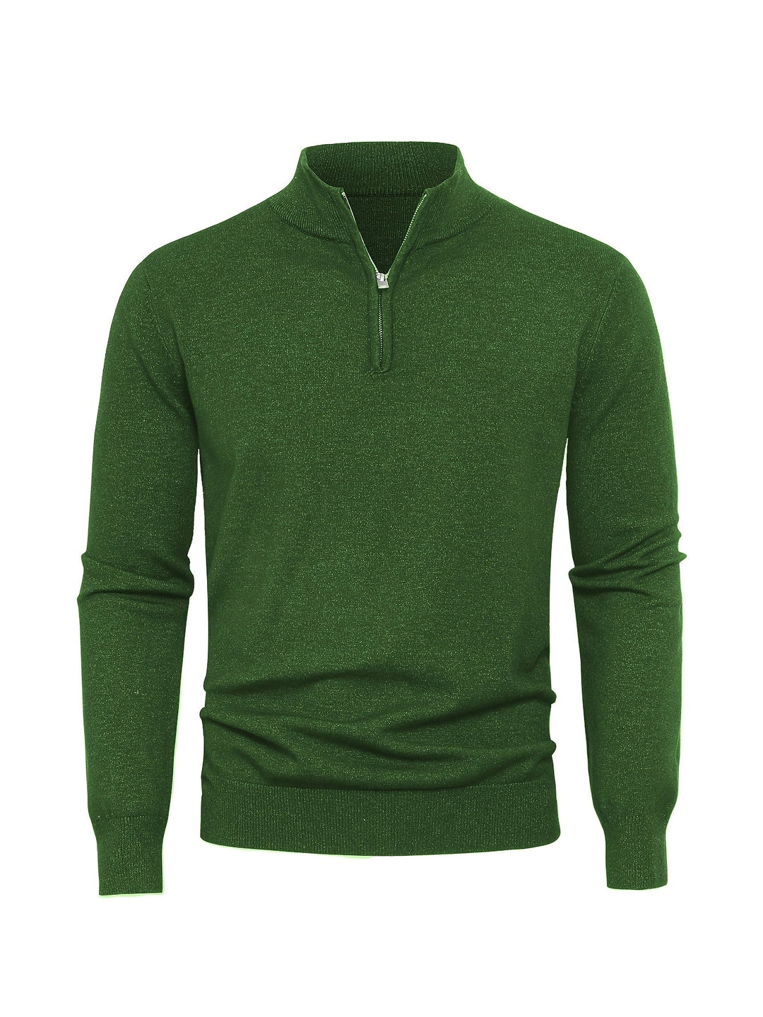Men's High Neck Zip Sweater