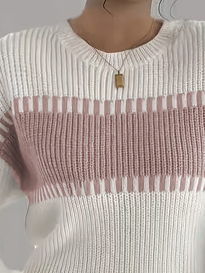 Adelaide | Color-Block Striped Sweater