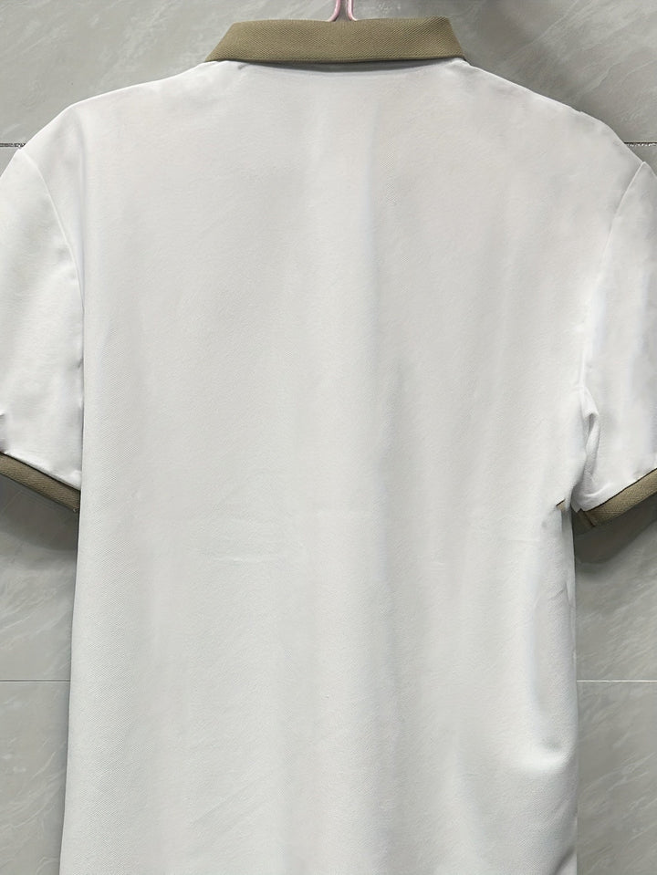 Men's Embroidered Lapel Shirt