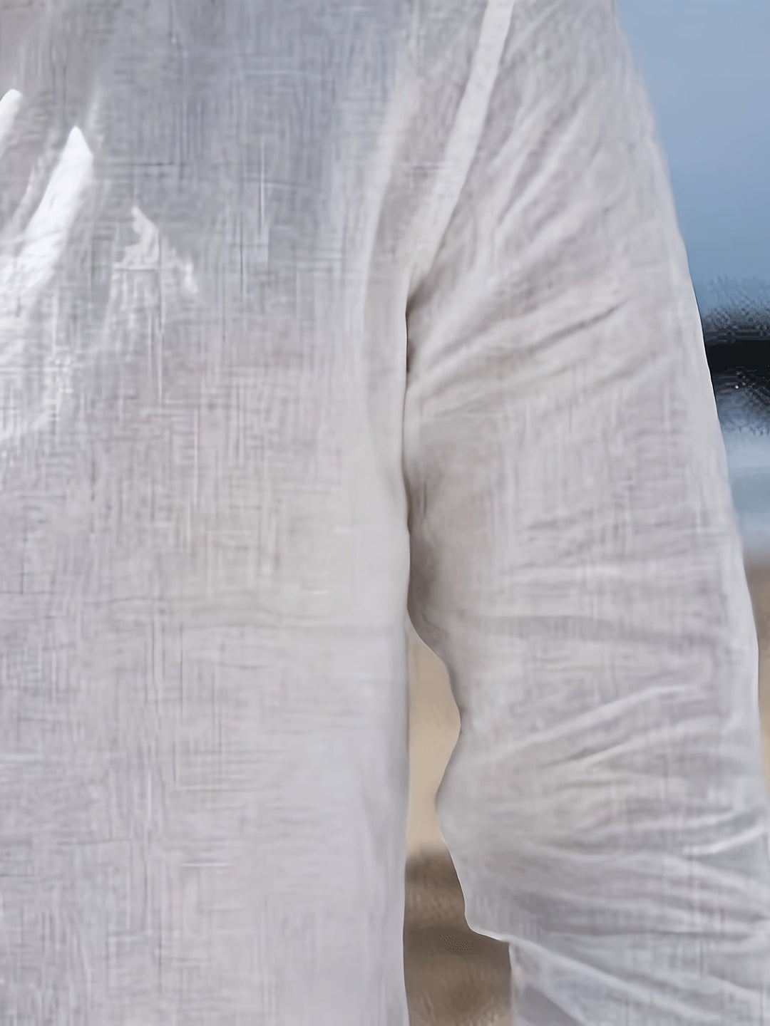 Men's Linen Blend Polo Shirt
