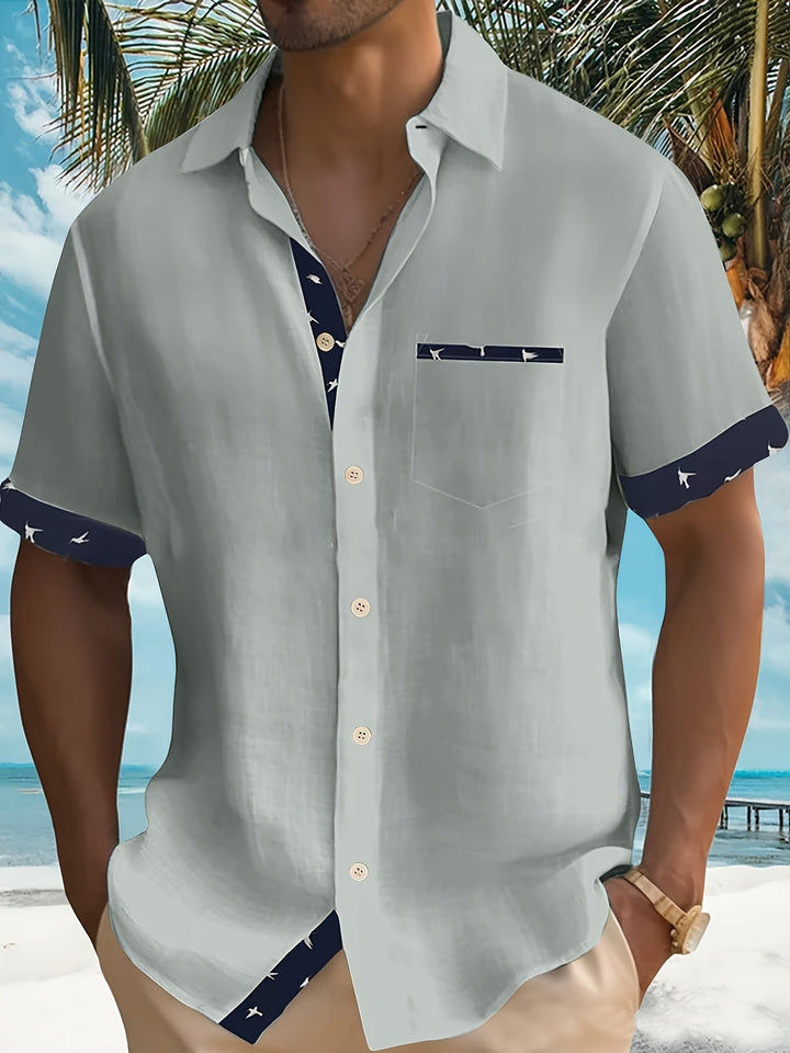 Men's Lapel Summer Shirt