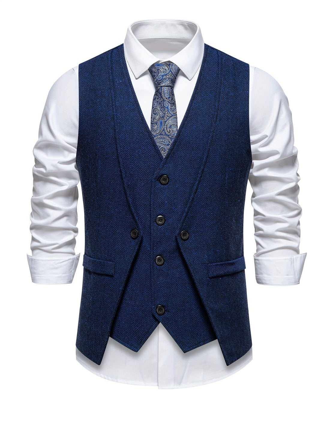 Men's Vintage Button Vest