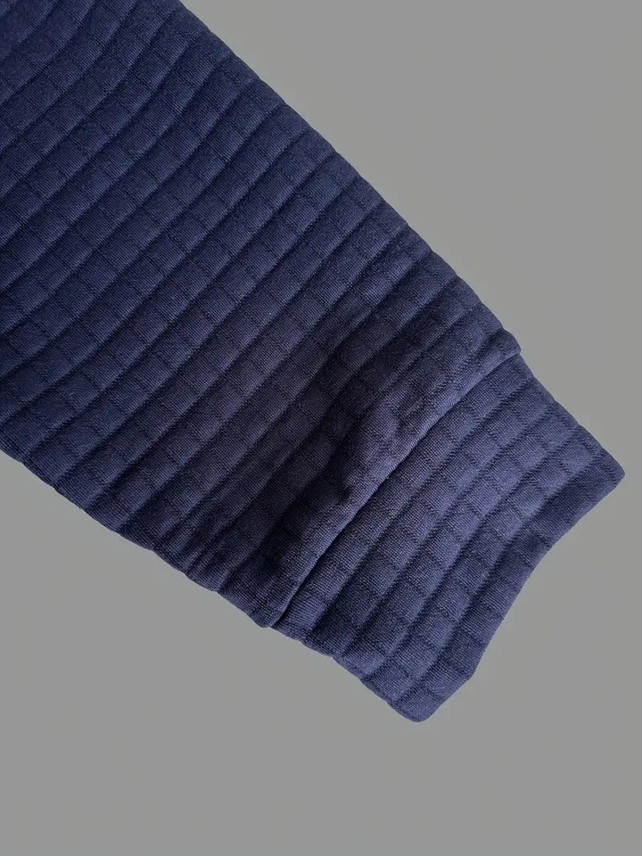 Long Sleeve Textured Polo
