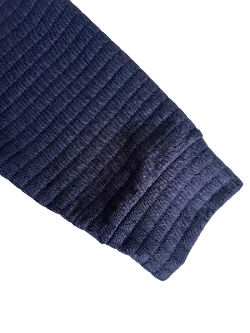 Men's Waffle Knit Polo Shirt