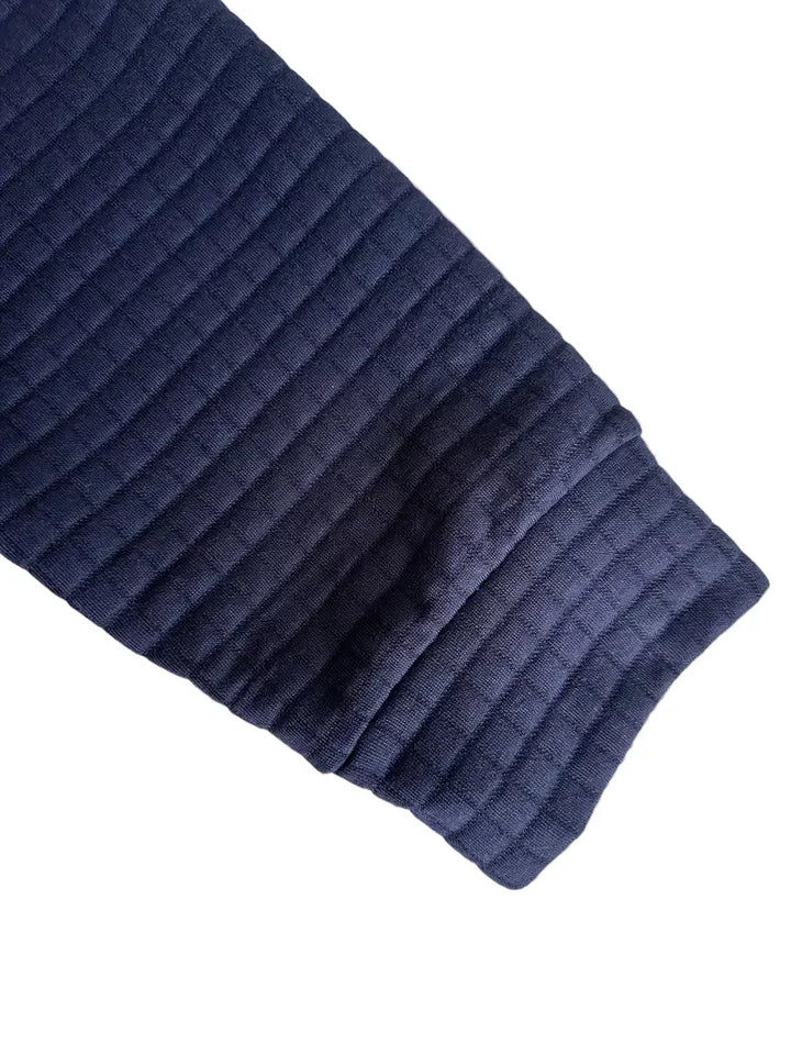 Men's Waffle Knit Polo Shirt