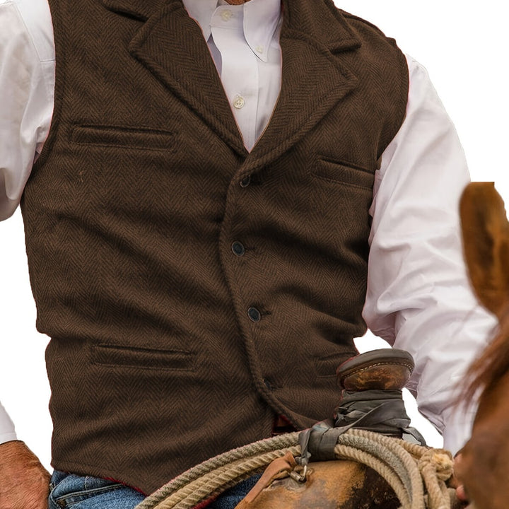 Men's Vintage Wool Blend Vest