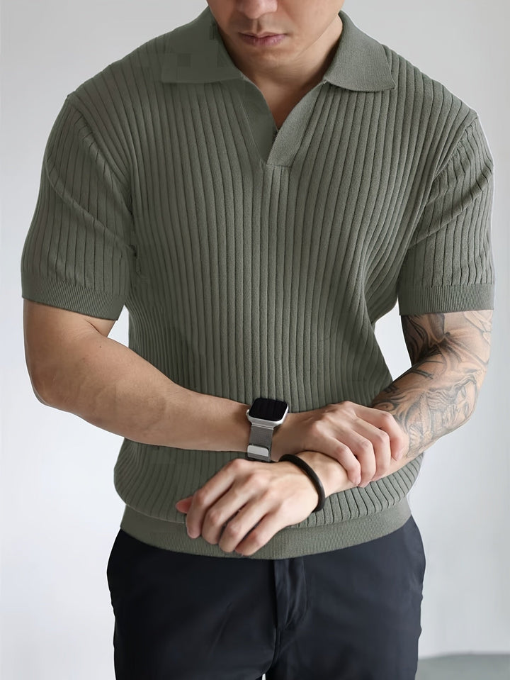 Men's Button Stand Collar Shirt