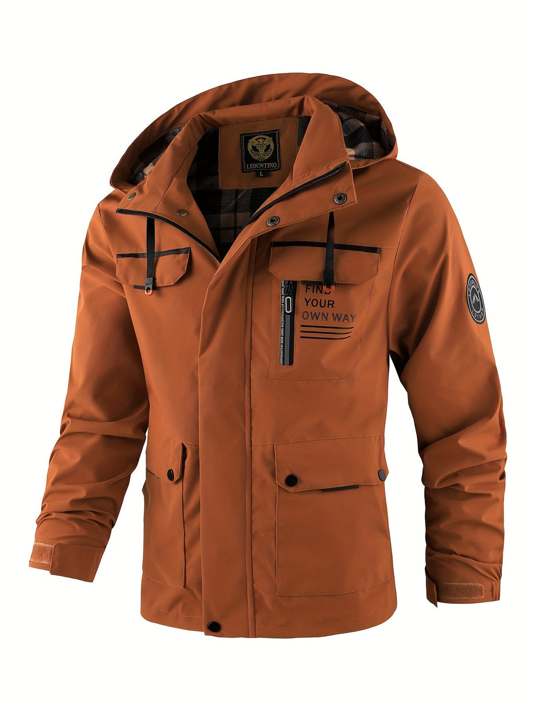Men's Flared Hooded Jacket