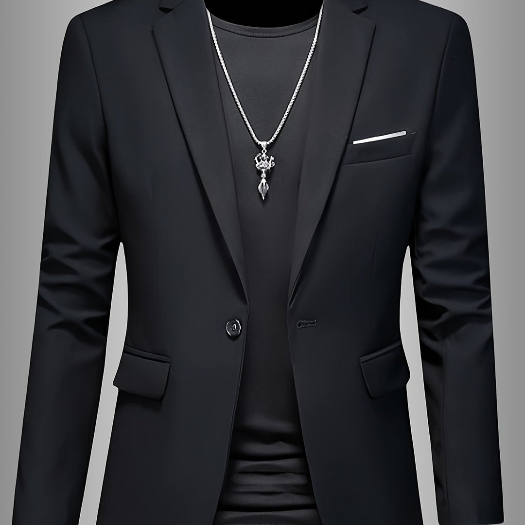 Men's Skinny Lapel Blazer