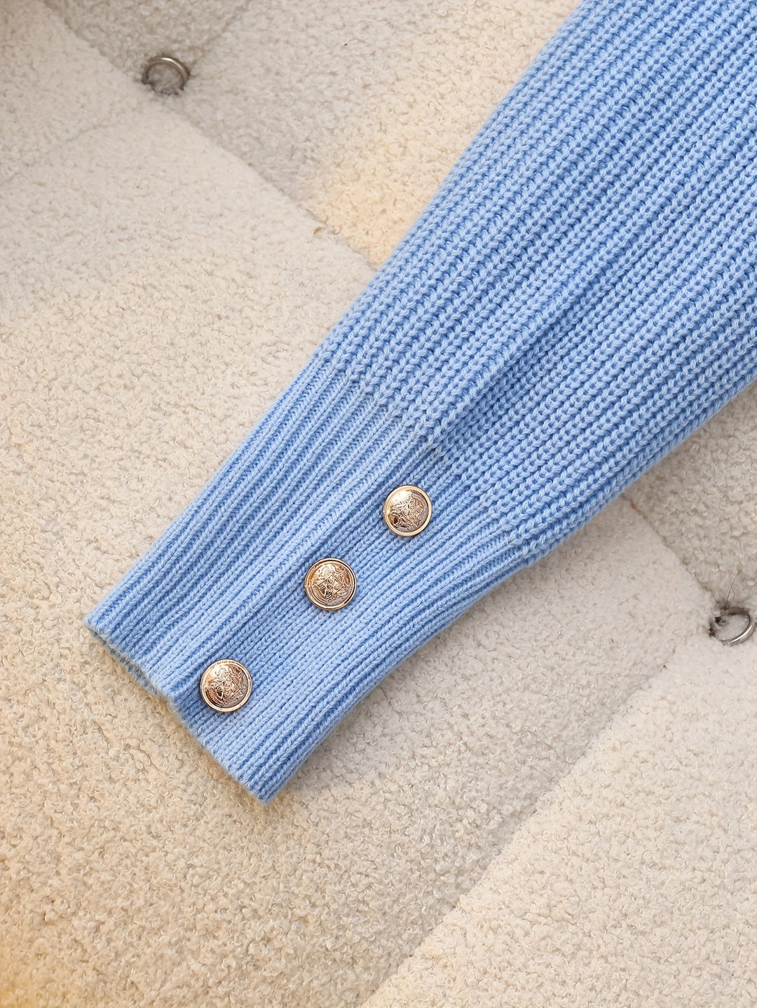 Tamara | Cowl Neck Button-Cuff Sweater