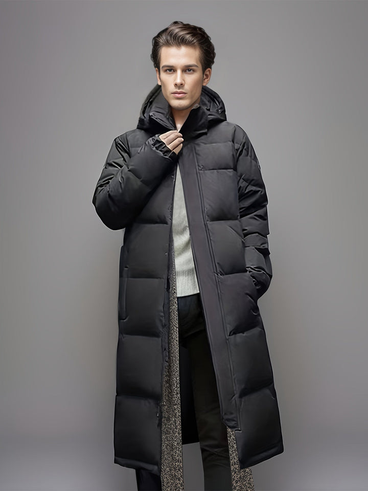Men's Long Hooded PUffer Coat