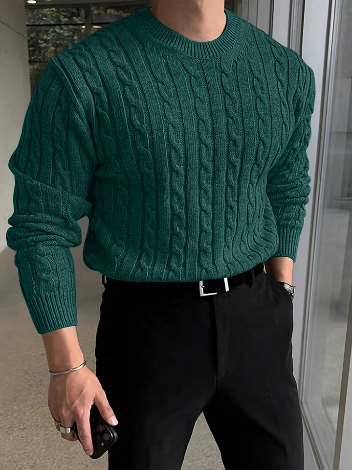 Men's Twisted Knit Sweater