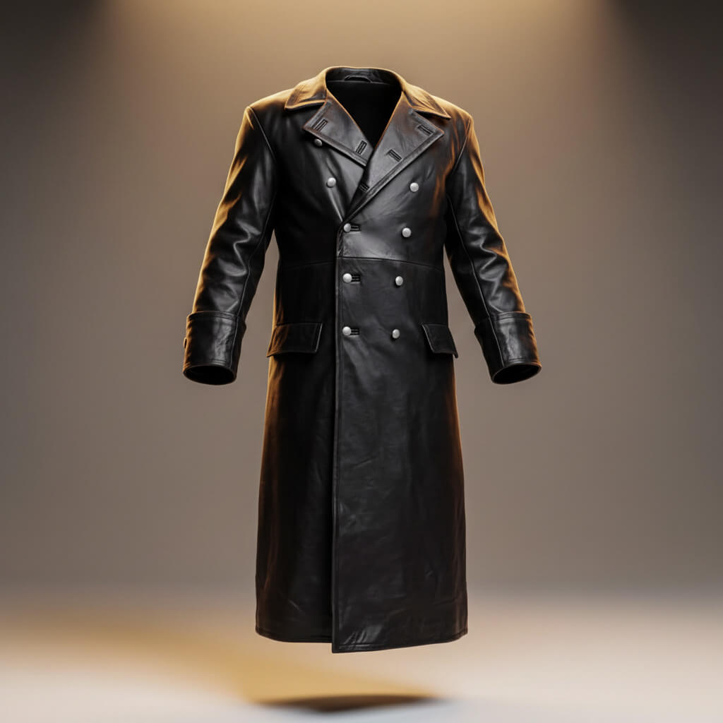 Otto Legacy Leather Overcoat