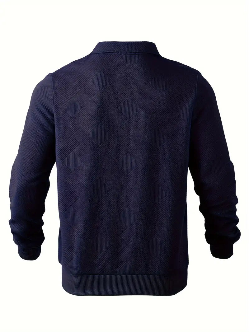Men's Geometric Knit PUllover