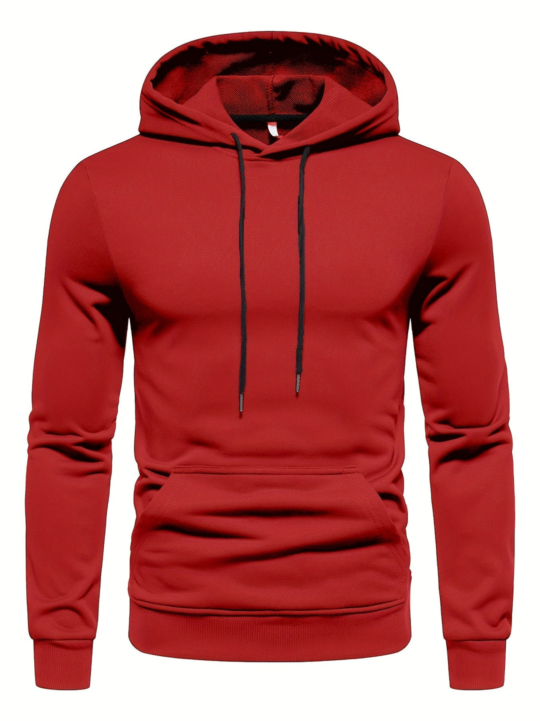 Men's Solid Drawstring Hoodie