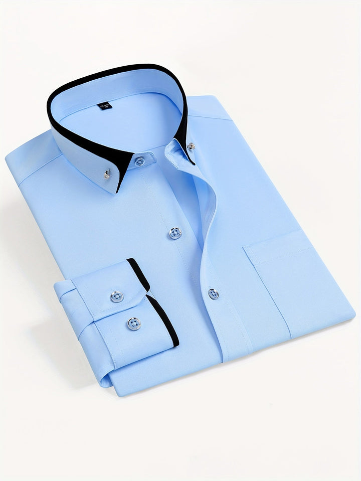 Men's Contrast Collar Shirt