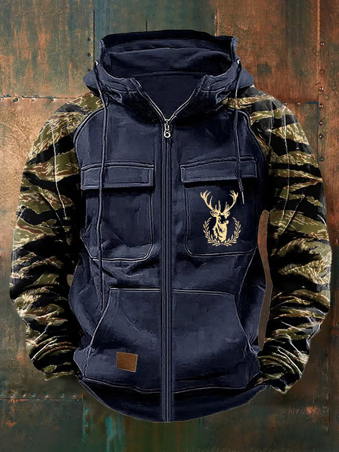 Men's Clean Multi-Pocket Zip Hoodie