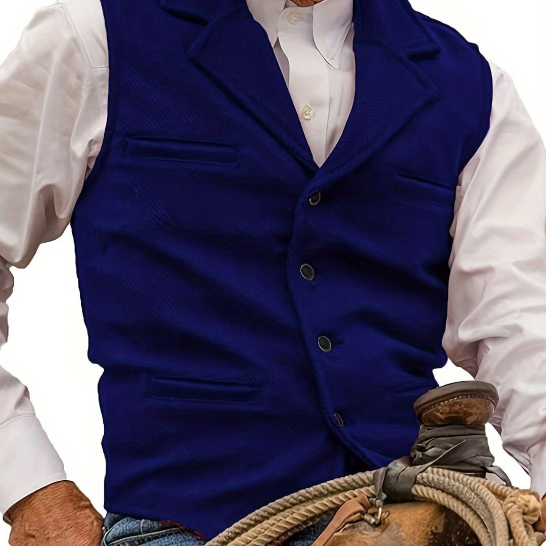 Men's Vintage Wool Blend Vest