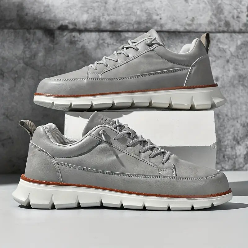 Leather Sneakers with Support