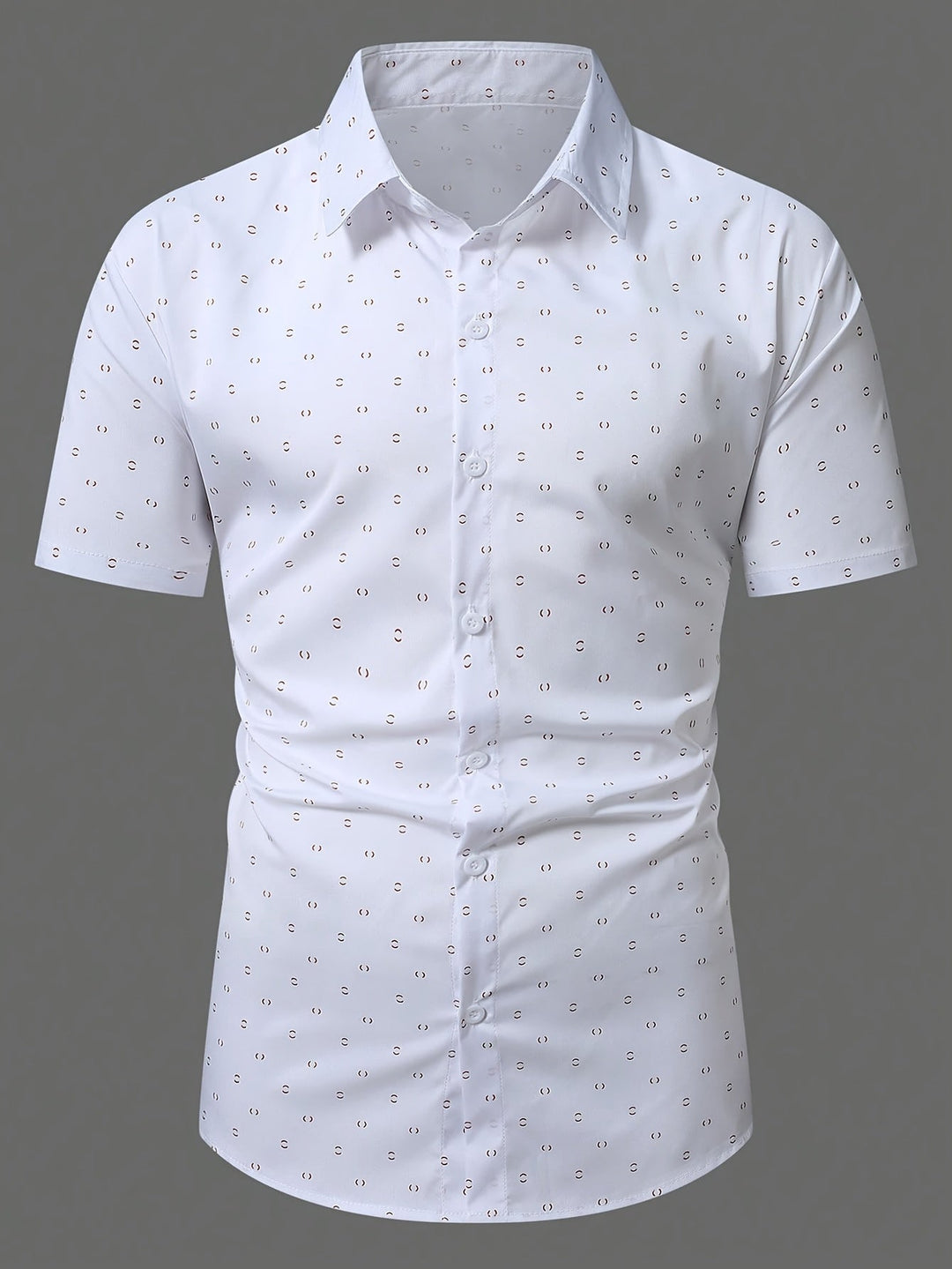 Men's Printed Button Shirt