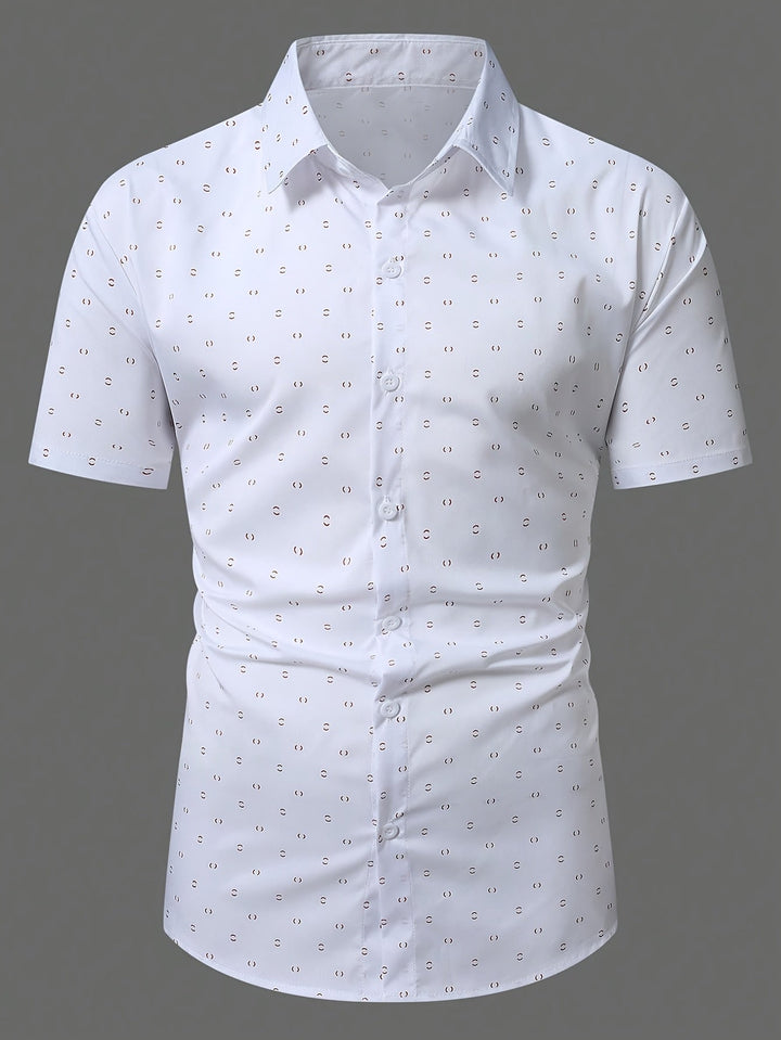 Men's Printed Button Shirt
