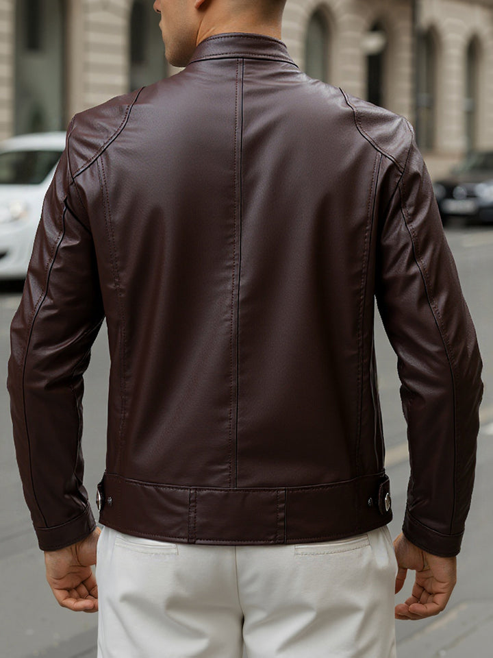 Men's Stand Collar Zip Coat