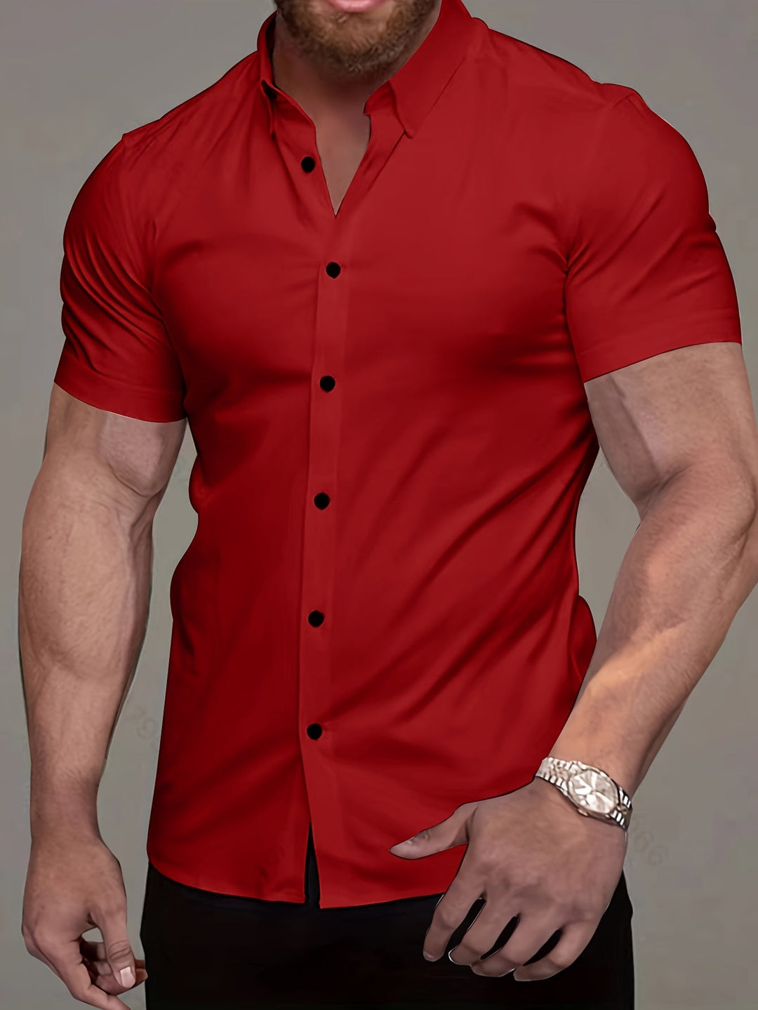 Men's Solid Color Shirt