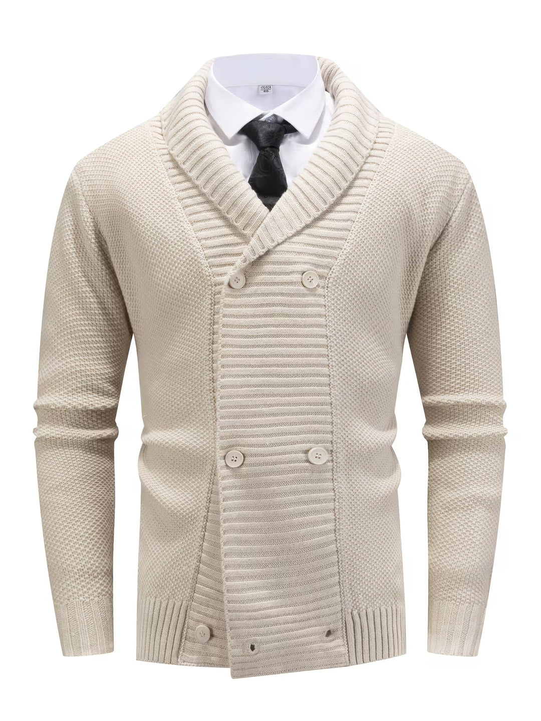 Men's Lapel Knit Sweater