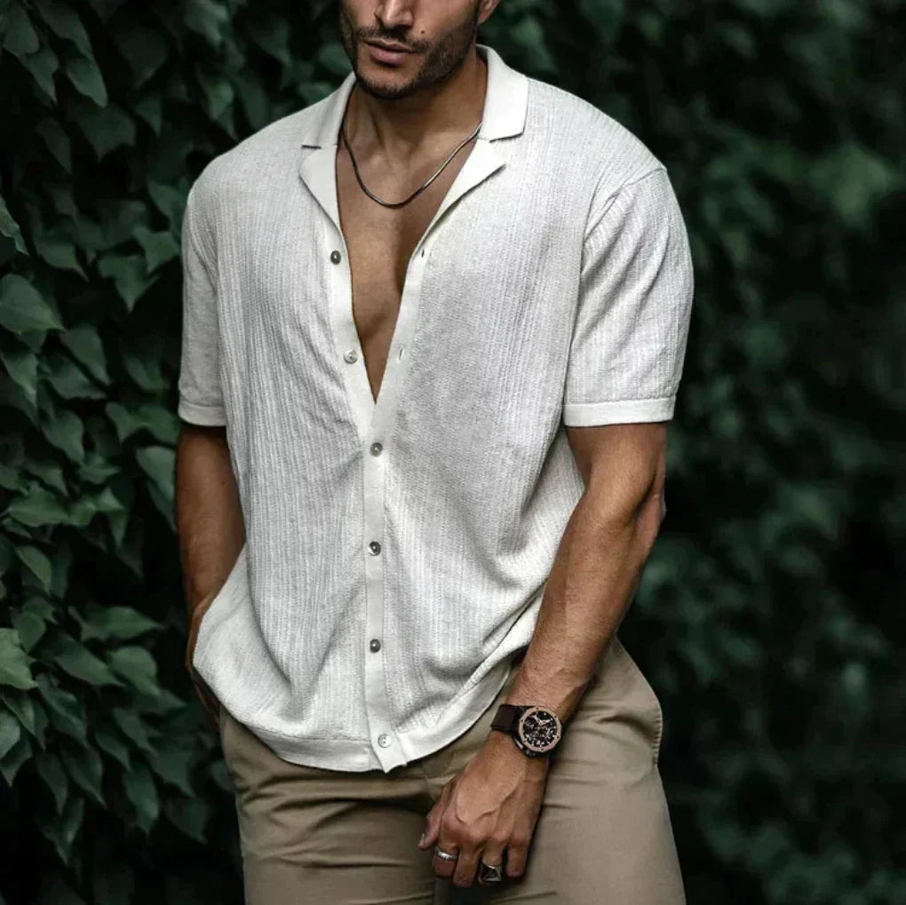 Men's Linen Knit Shirt