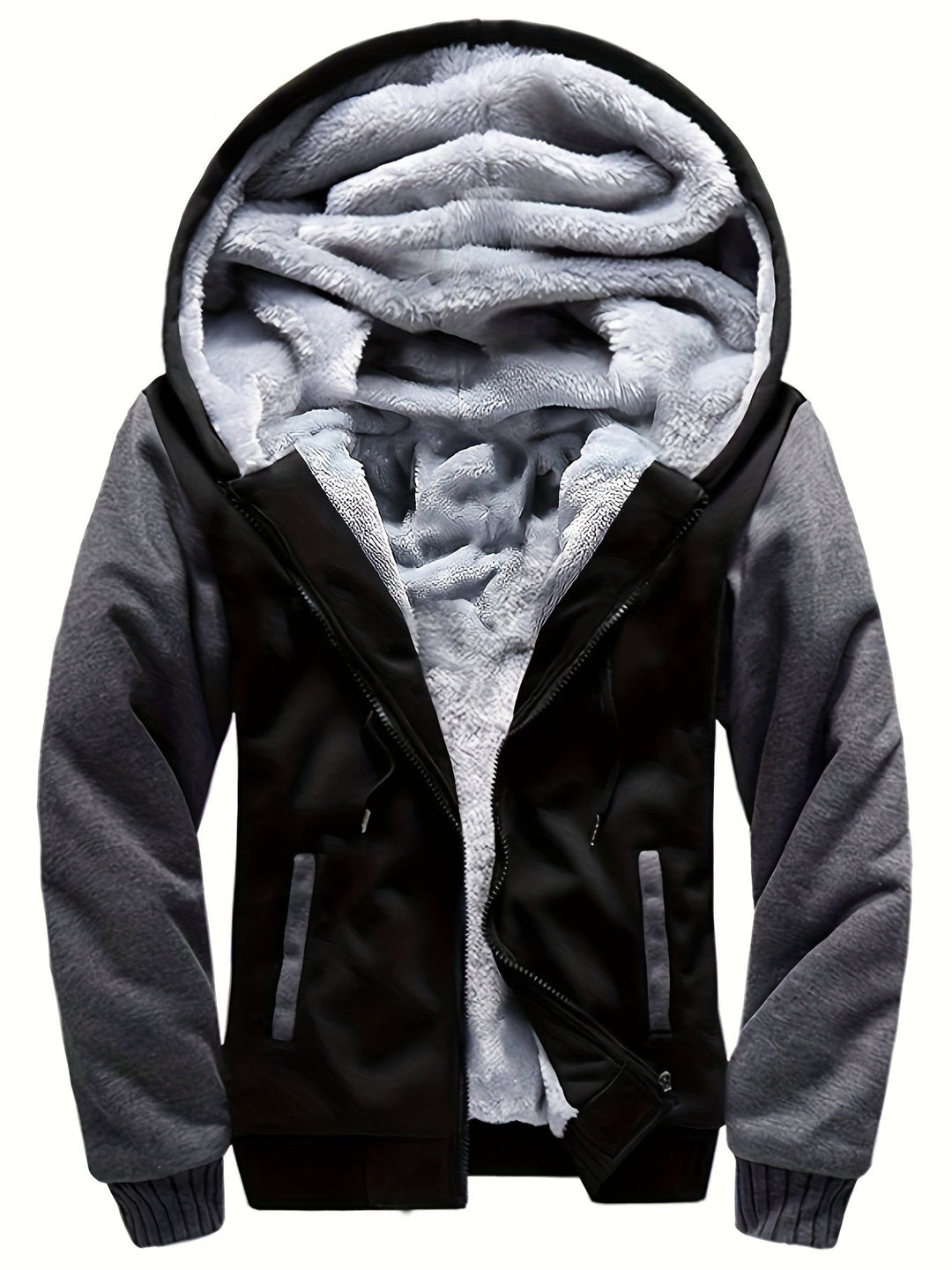 Men's Color Block Fleece Hoodie