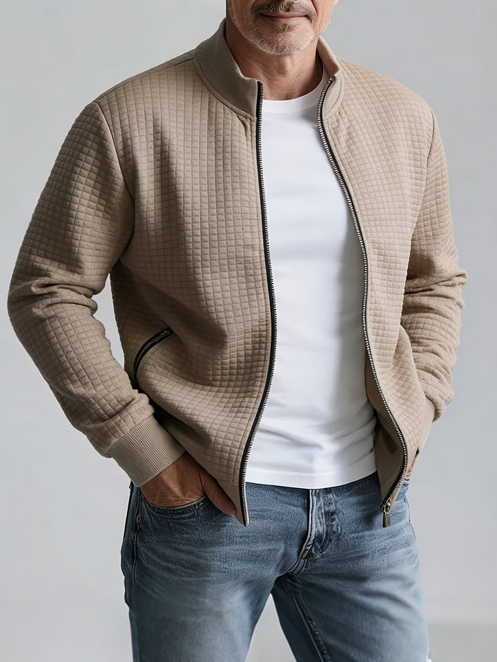 Men's Waffle Zip Jacket