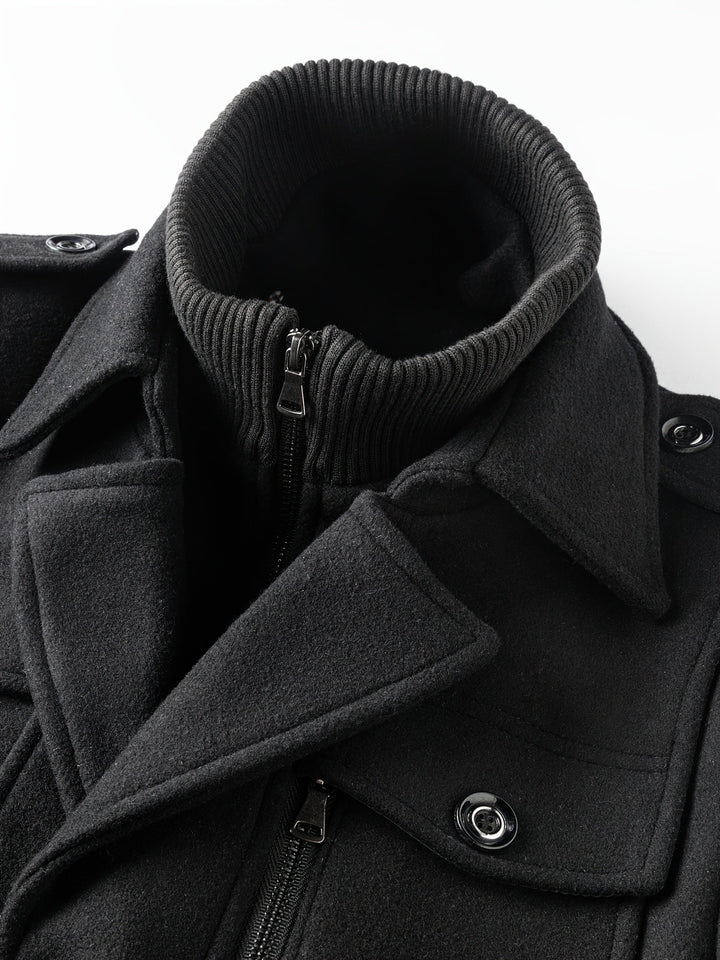 Men's Tweed Wool Coat