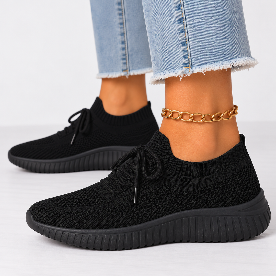 Women's Orthopedic Walking Shoes – Breathable Knit & Cushioned Sole