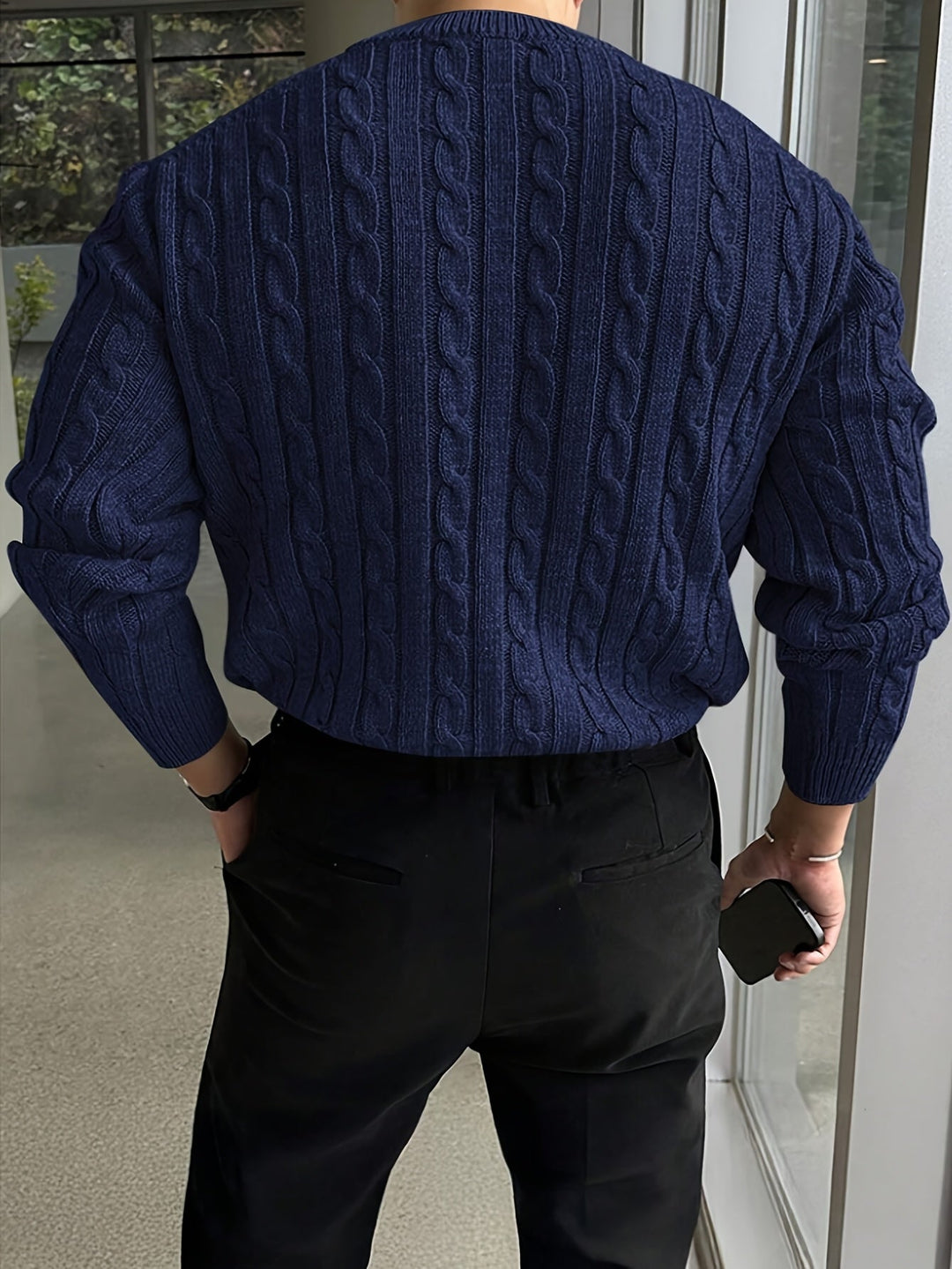 Men's Twisted Knit Sweater
